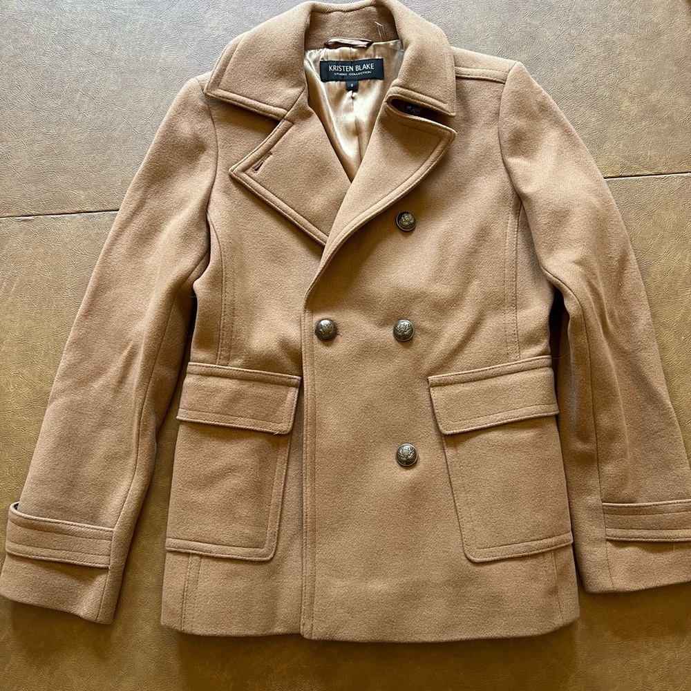 Kristen Blake Camel Peacoat